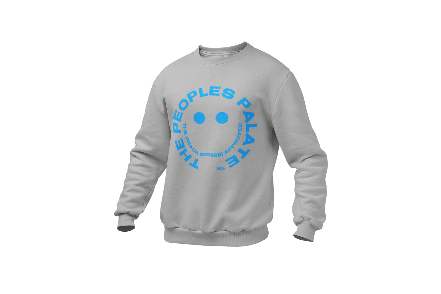 The People’s Palate Grey Crewneck Blue