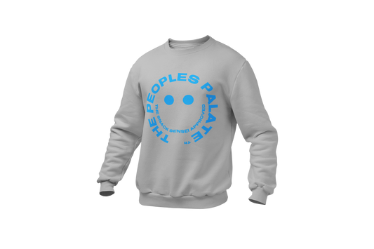 The People’s Palate Grey Crewneck Blue