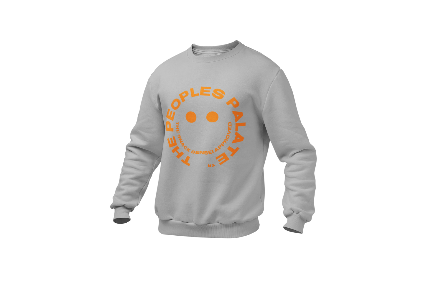 The People’s Palate Grey Crewneck Orange