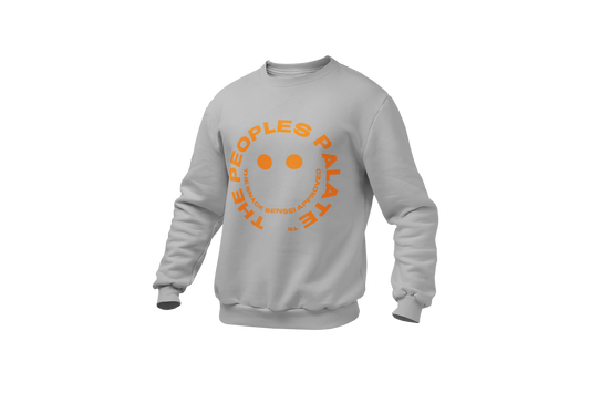 The People’s Palate Grey Crewneck Orange