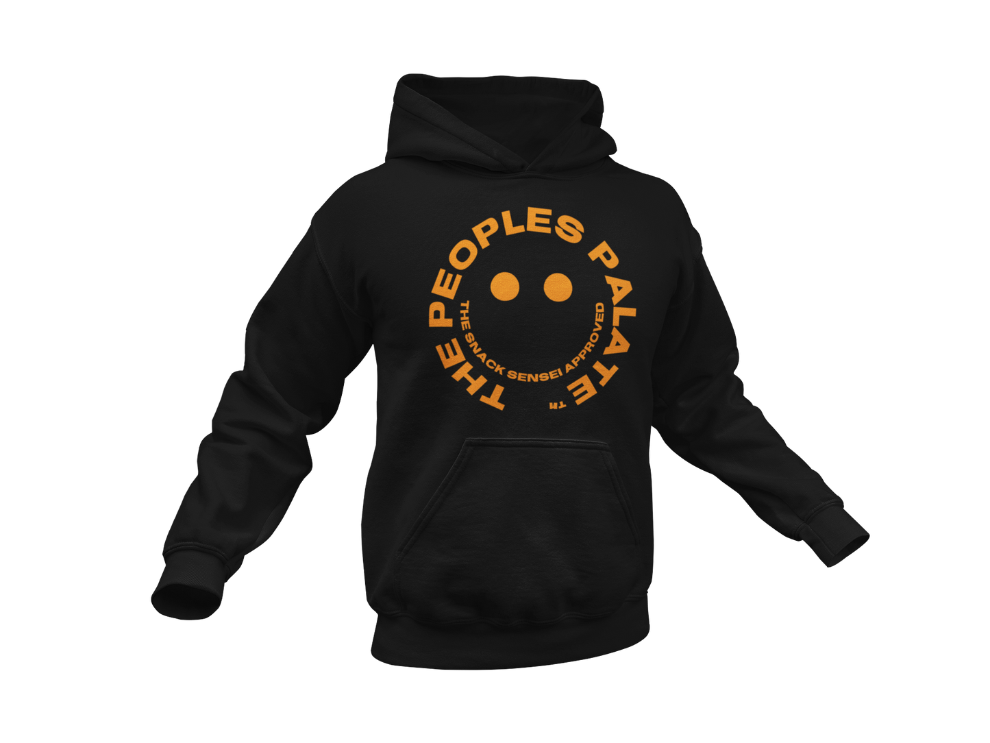 The People’s Palate Black Hoodie Orange